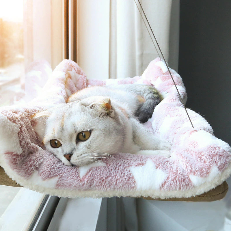 Hanging Cat Bed, House Kitten Climbing Frame Sunny Window Seat Nest Bearing 20Kg
