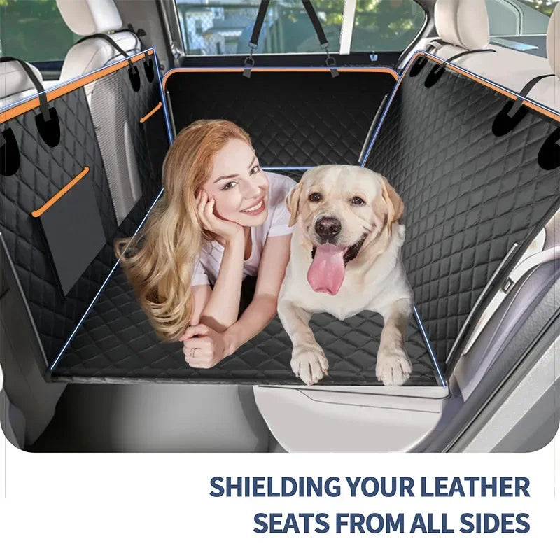 2023 New Design Large Pet Back Seat Extender Car Backseat Protector Hard Bottom for Travel