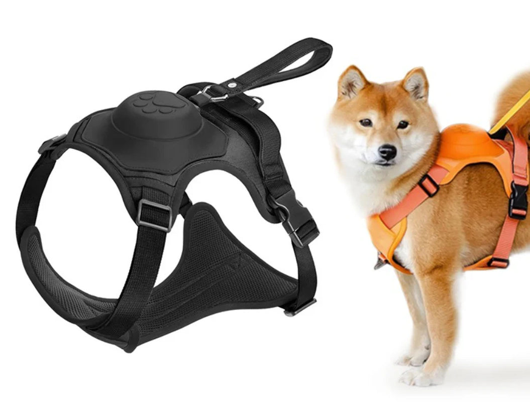 Superidag 2 in 1 Dog Harness with Retractable Cord
