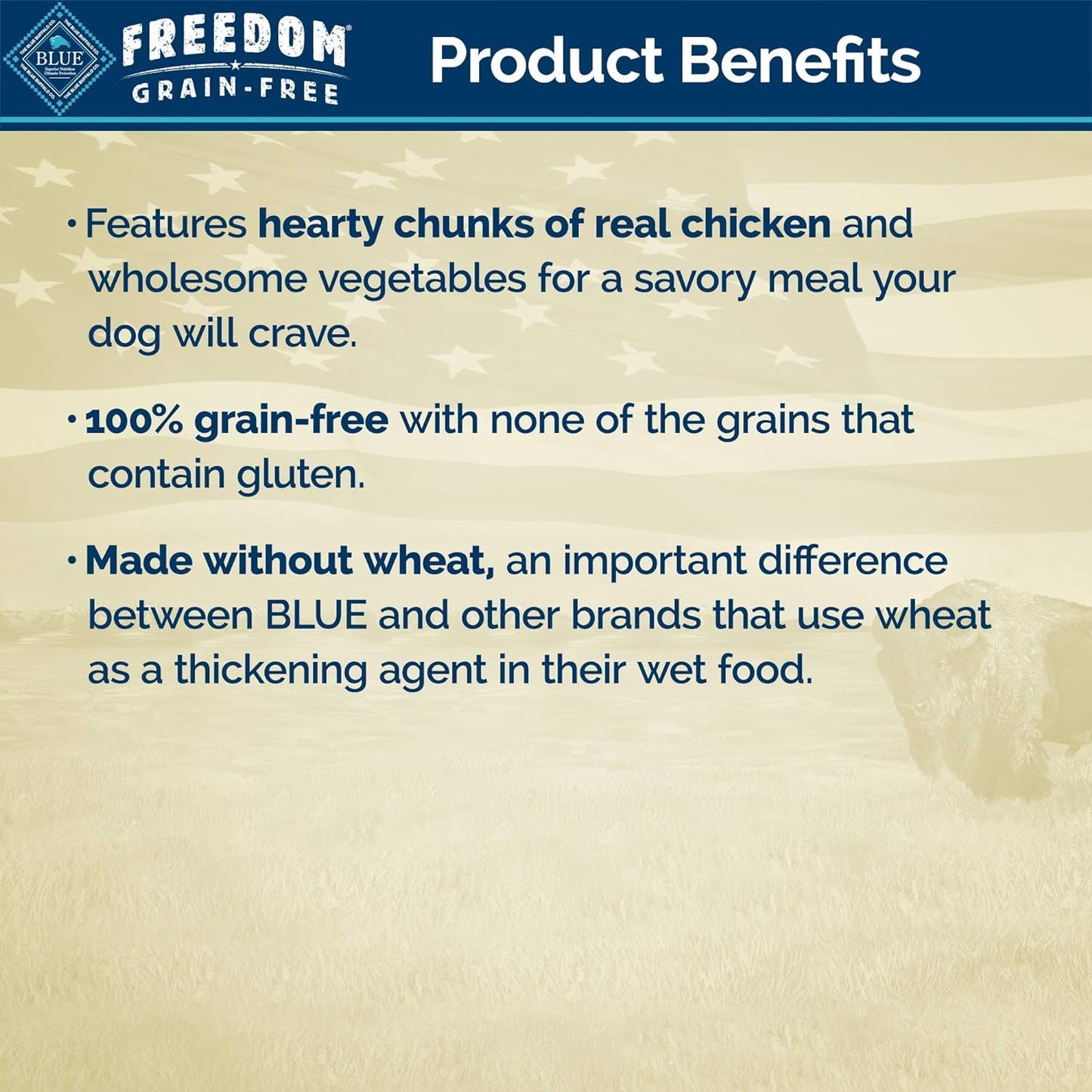 Freedom Grillers Grain Free Natural Adult Wet Dog Food, Hearty Chicken 12.5Oz Cans (Pack of 12)