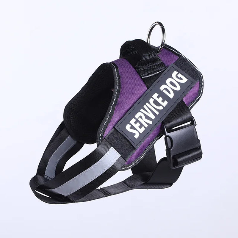 Medium Small Reflective Dog Vest Service Dog Harness Large Dog Collar Soft Vest Patches THERAPY DOG Do Not Pet Emotional