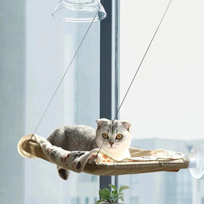 Hanging Cat Bed, House Kitten Climbing Frame Sunny Window Seat Nest Bearing 20Kg