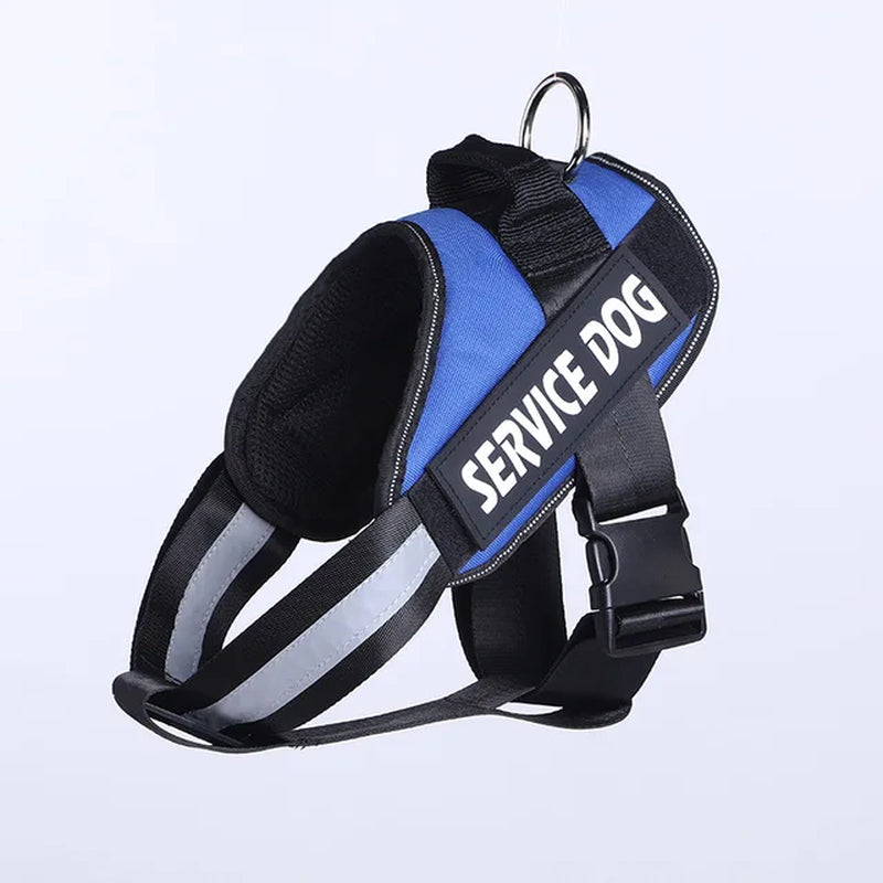 Medium Small Reflective Dog Vest Service Dog Harness Large Dog Collar Soft Vest Patches THERAPY DOG Do Not Pet Emotional
