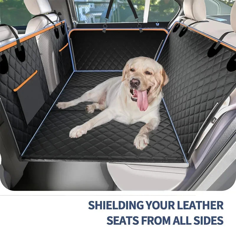 2023 New Design Large Pet Back Seat Extender Car Backseat Protector Hard Bottom for Travel