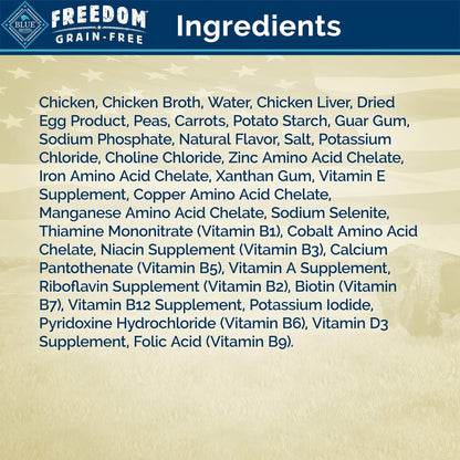 Freedom Grillers Grain Free Natural Adult Wet Dog Food, Hearty Chicken 12.5Oz Cans (Pack of 12)